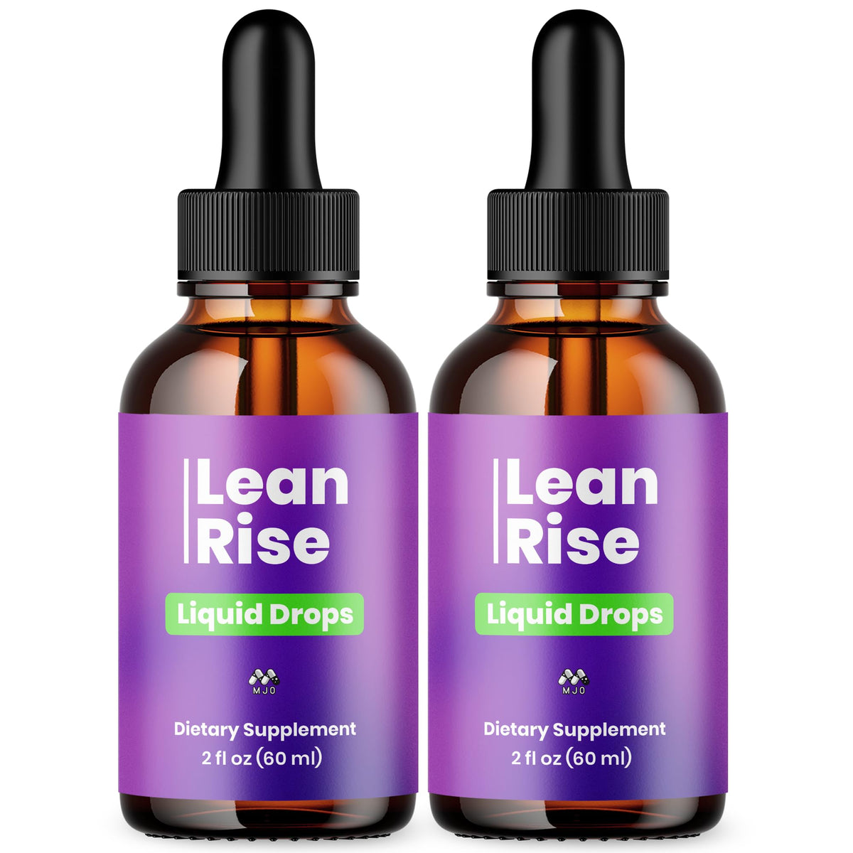 MJO Lean Rise Drops bouteille de 60 portions vue de face