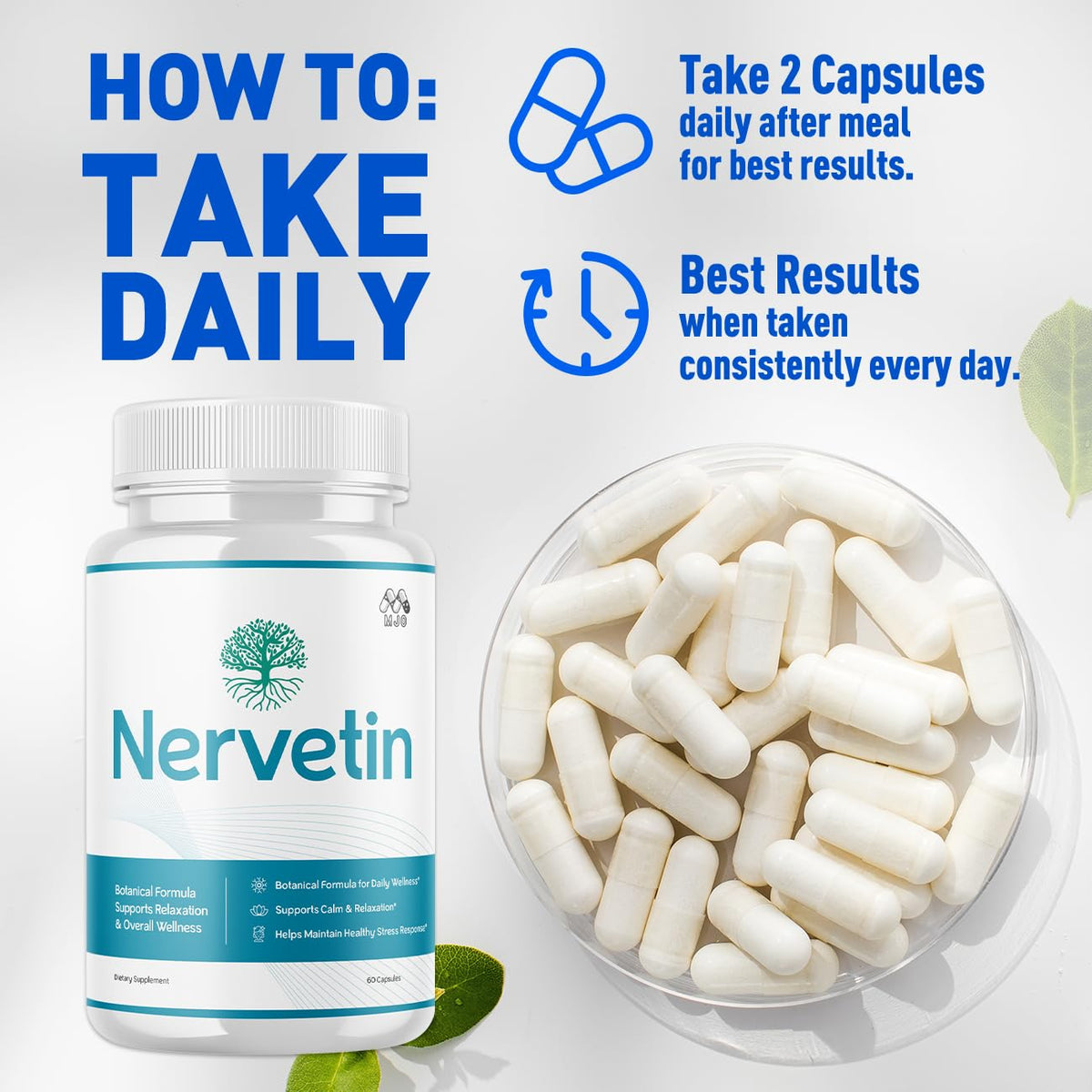 MJO Nervetin 300 capsules avec boîte visible
