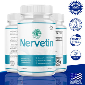 MJO Nervetin 300 capsules sur une surface blanche