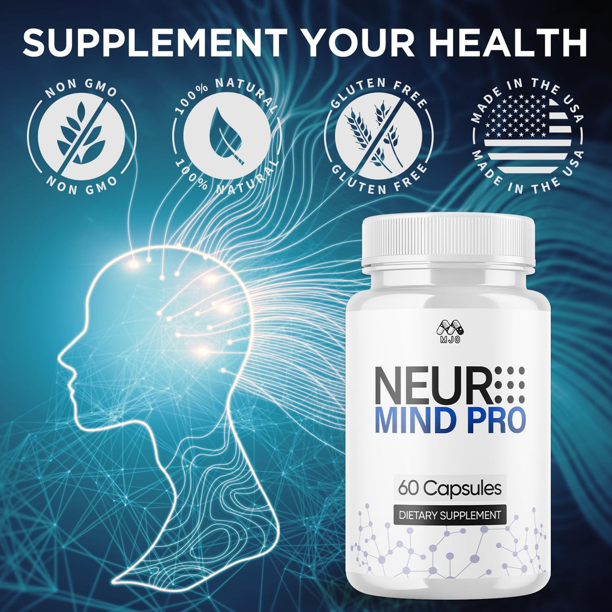 MJO Neuro Mind Pro Capsules avec ingrédients naturels