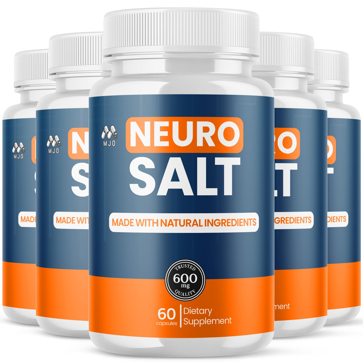 MJO Neuro Salt Capsules 300 capsules front view