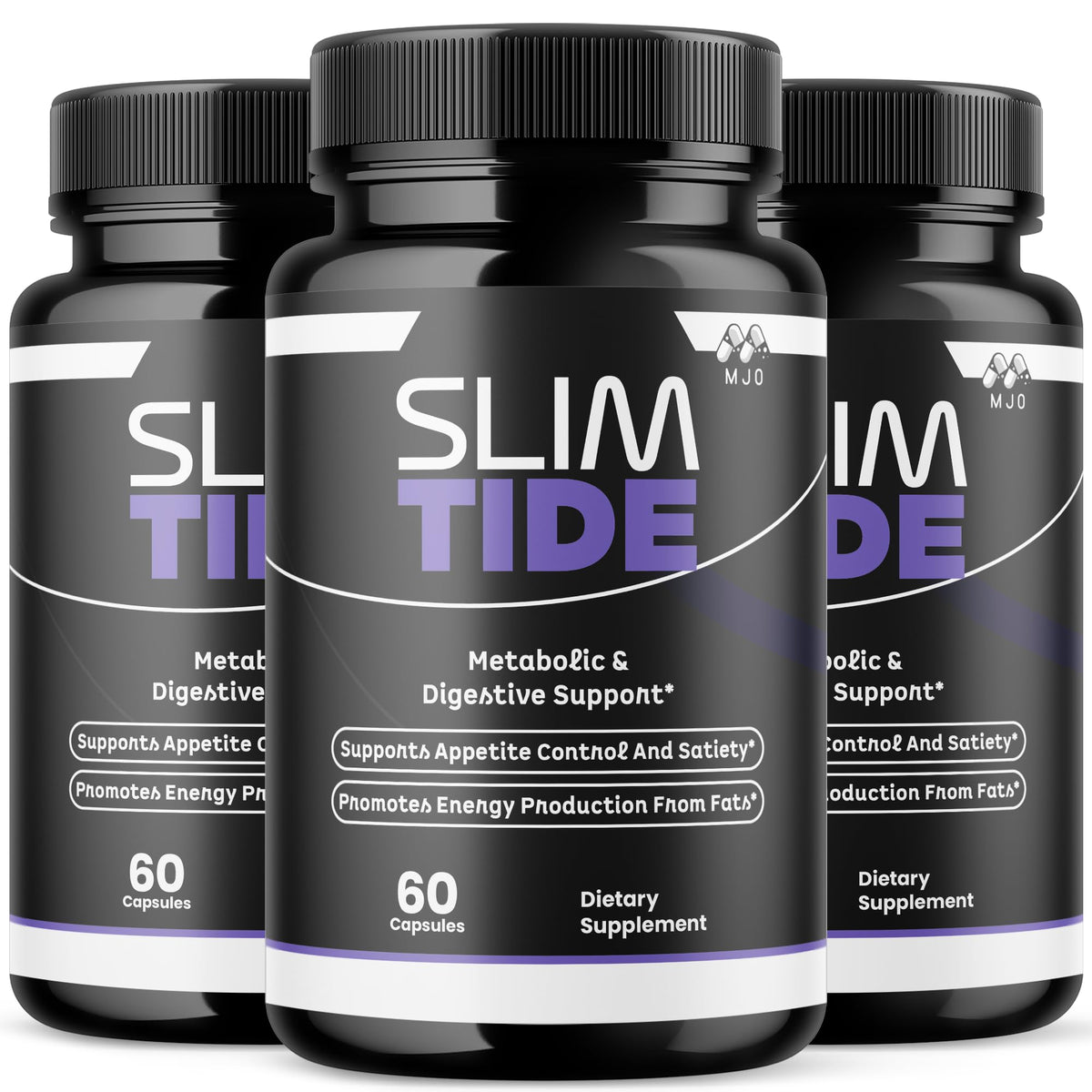MJO Slim Tide 180 gélules vue de face avec étiquette