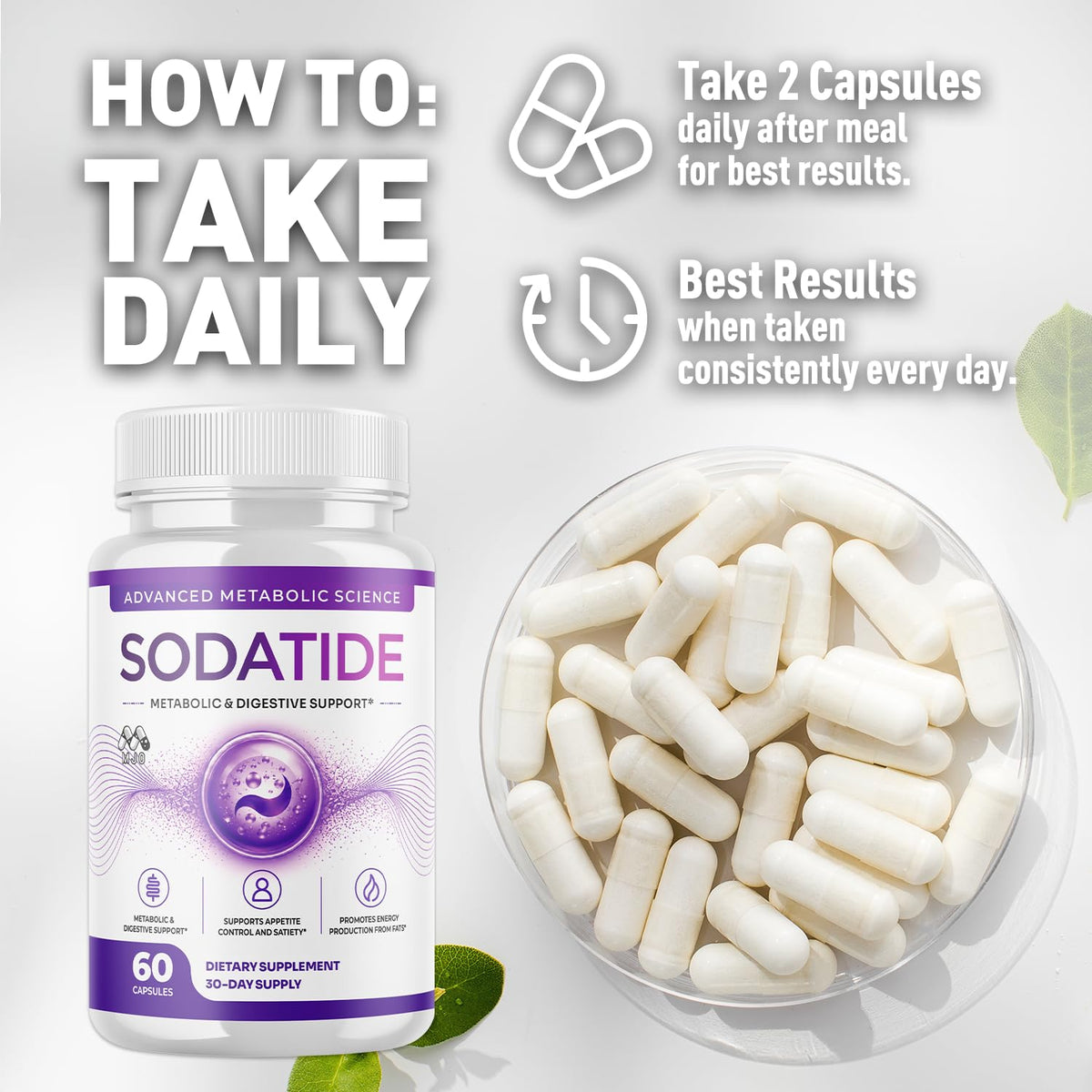 MJO Sodatide Capsules 120 capsules avec dosette