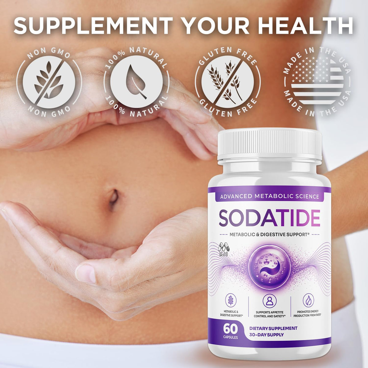 MJO Sodatide Capsules 60 Capsules - flacon avec fond neutre