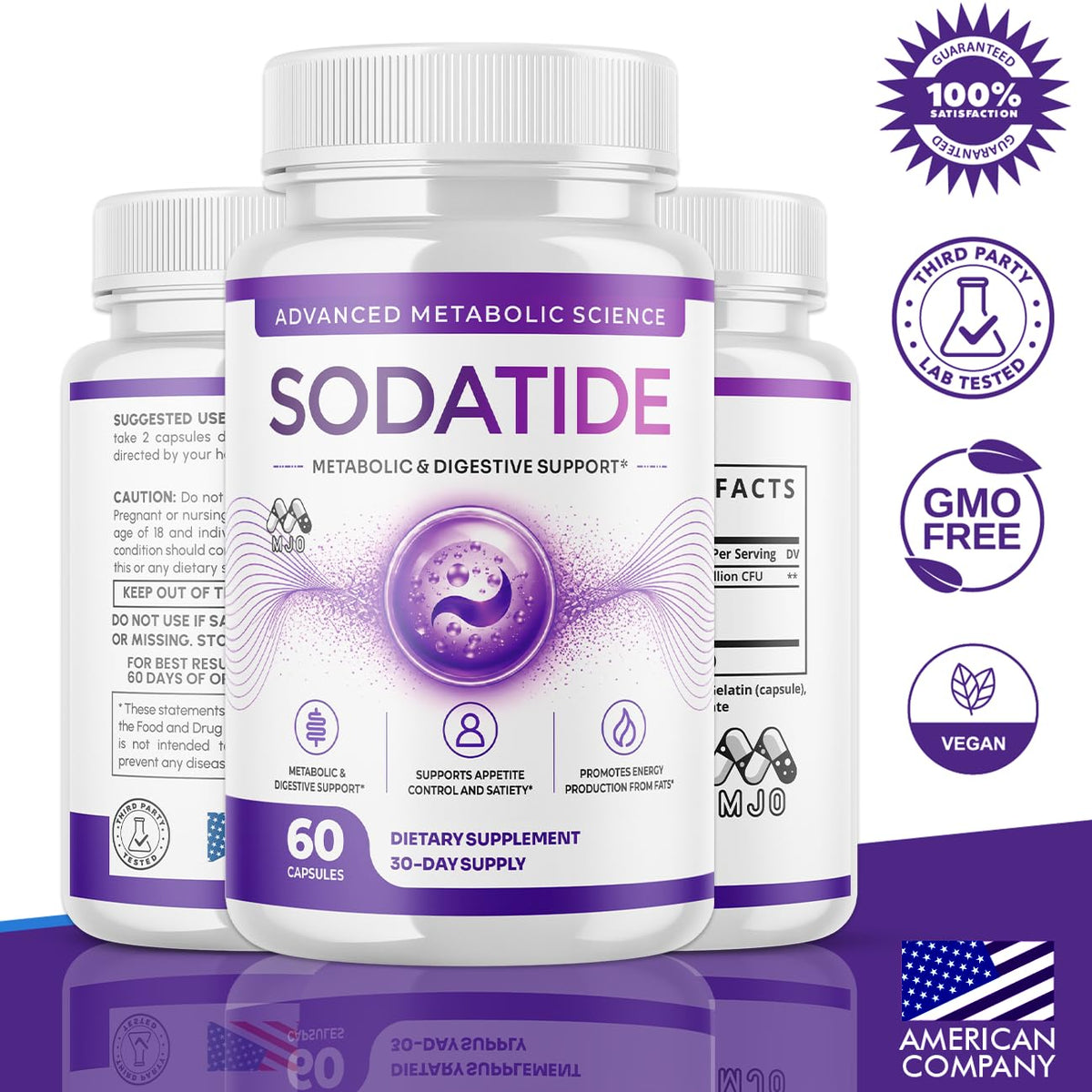 MJO Sodatide Capsules packaging with label