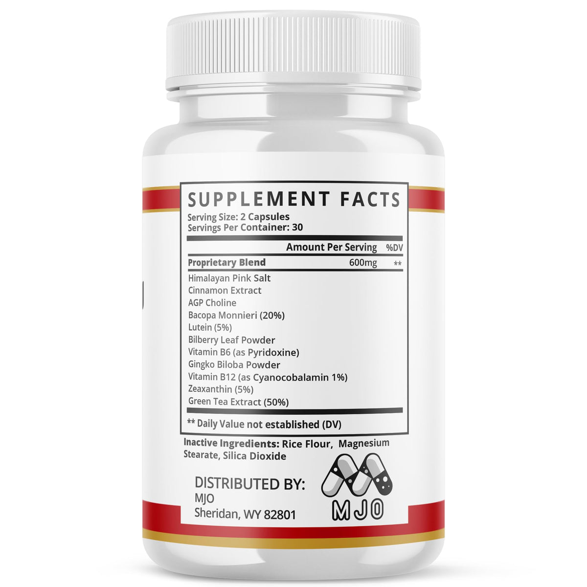 MJO Sweet Restore flacon avec capsules sur un fond neutre