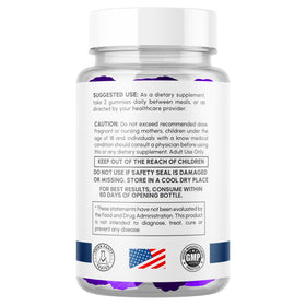 MJO Ultra Peak XL Gummies 60 Gummies avec un verre d'eau