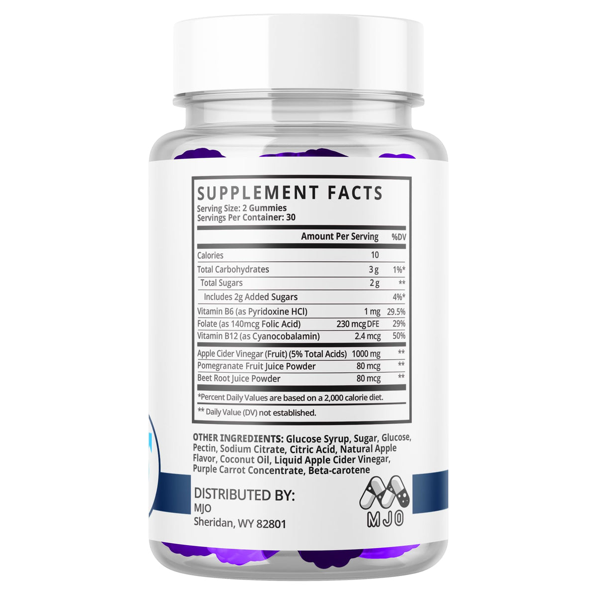 MJO Ultra Peak XL Gummies 60 Gummies en mode lifestyle sur un bureau