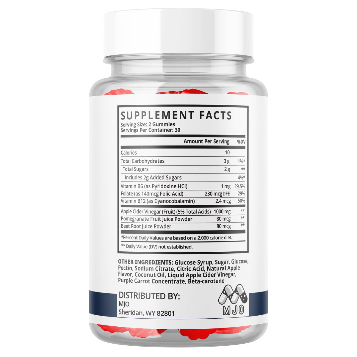 MJO Vital support XL Gummies 120 Gummies en situation d'utilisation
