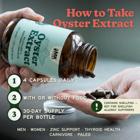 MK Supplements Extrait d'Huître Sauvage, référence de lot MHF-0525