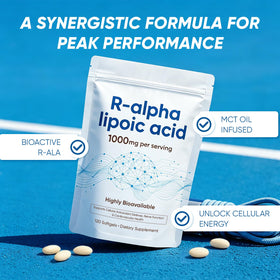 MKSUVGQ Acide Alpha-Lipoïque 1000mg étiquette détaillée