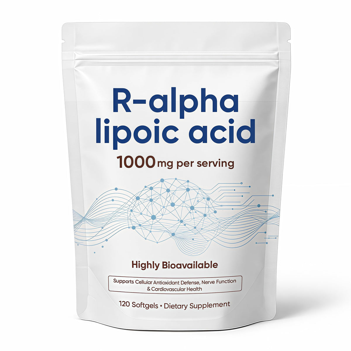 MKSUVGQ Acide Alpha-Lipoïque 1000mg flacon avec 240 gélules