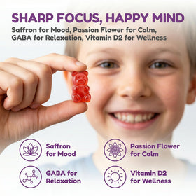 MKSUVGQ Gummies de Safran 90 Gummies texture douce