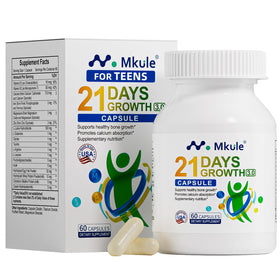 Mkule Complément Alimentaire Croissance Taille 60 Capsules - vue de face