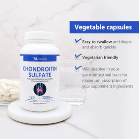ML Naturals Chondroïtine Sulfate 1200 mg gélules végétales ingredients list
