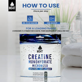 MO4T Créatine Monohydrate Micronisée 150g côté