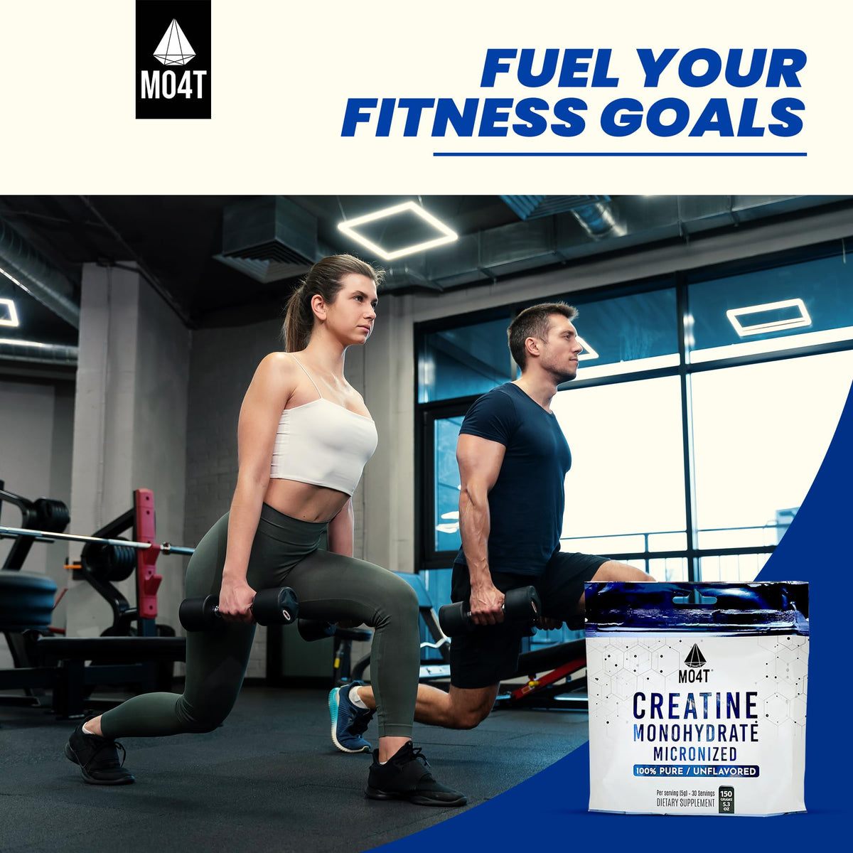 MO4T Créatine Monohydrate Micronisée 150g emballage