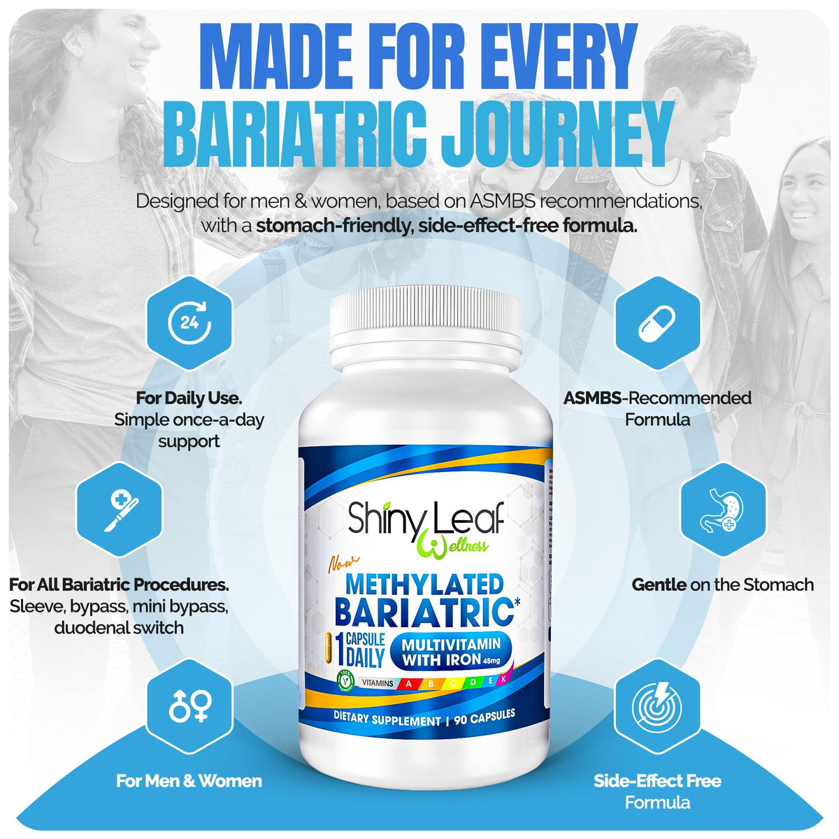 Mode de vie actif avec le multivitamine Shiny Leaf