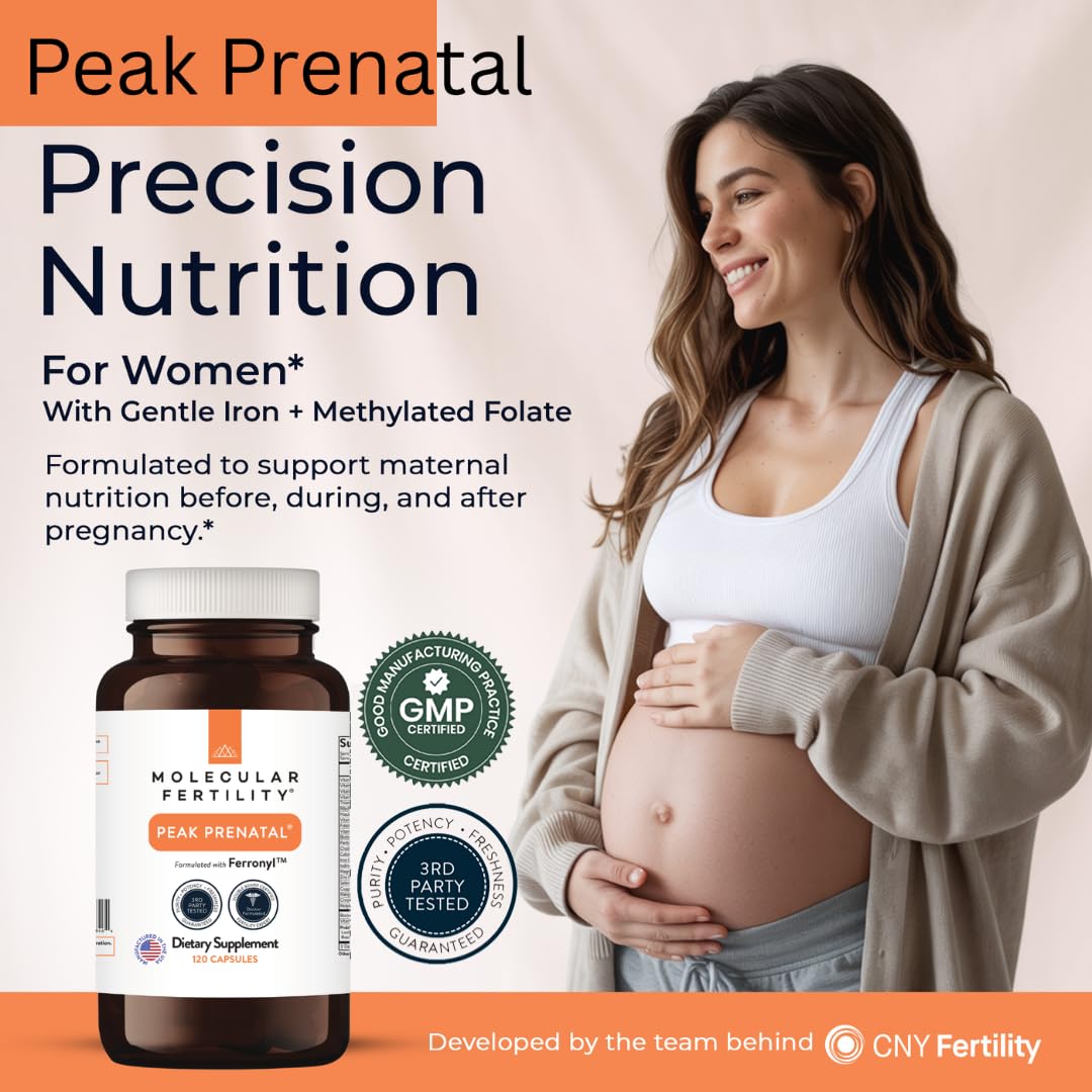 Molecular Fertility Compléments Alimentaires Prénataux capsules sur fond blanc