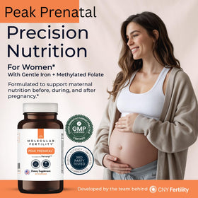 Molecular Fertility Compléments Alimentaires Prénataux capsules sur fond blanc