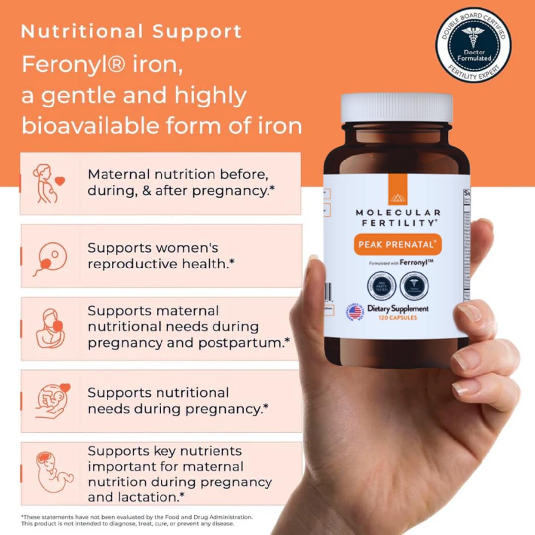 Molecular Fertility Compléments Alimentaires Prénataux informations nutritionnelles