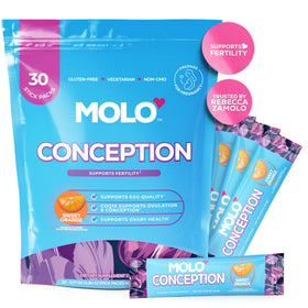 MOLO Complément Alimentaire Fertilité Femme 30 Sachets Orange vue de face