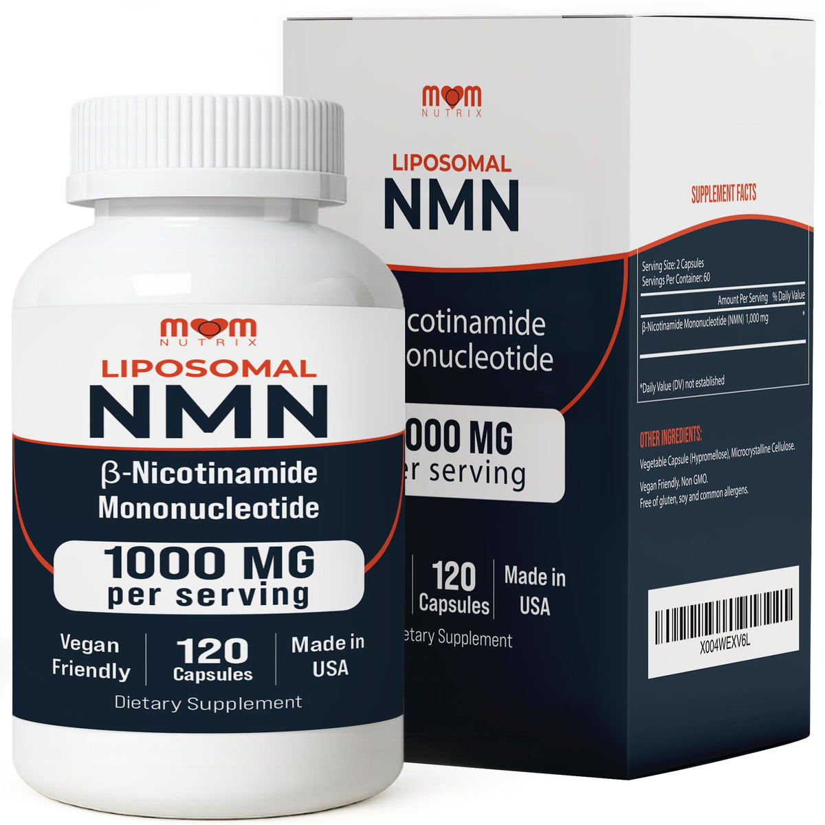 MOM NUTRIX Complément Alimentaire NMN 1000 mg vue de face