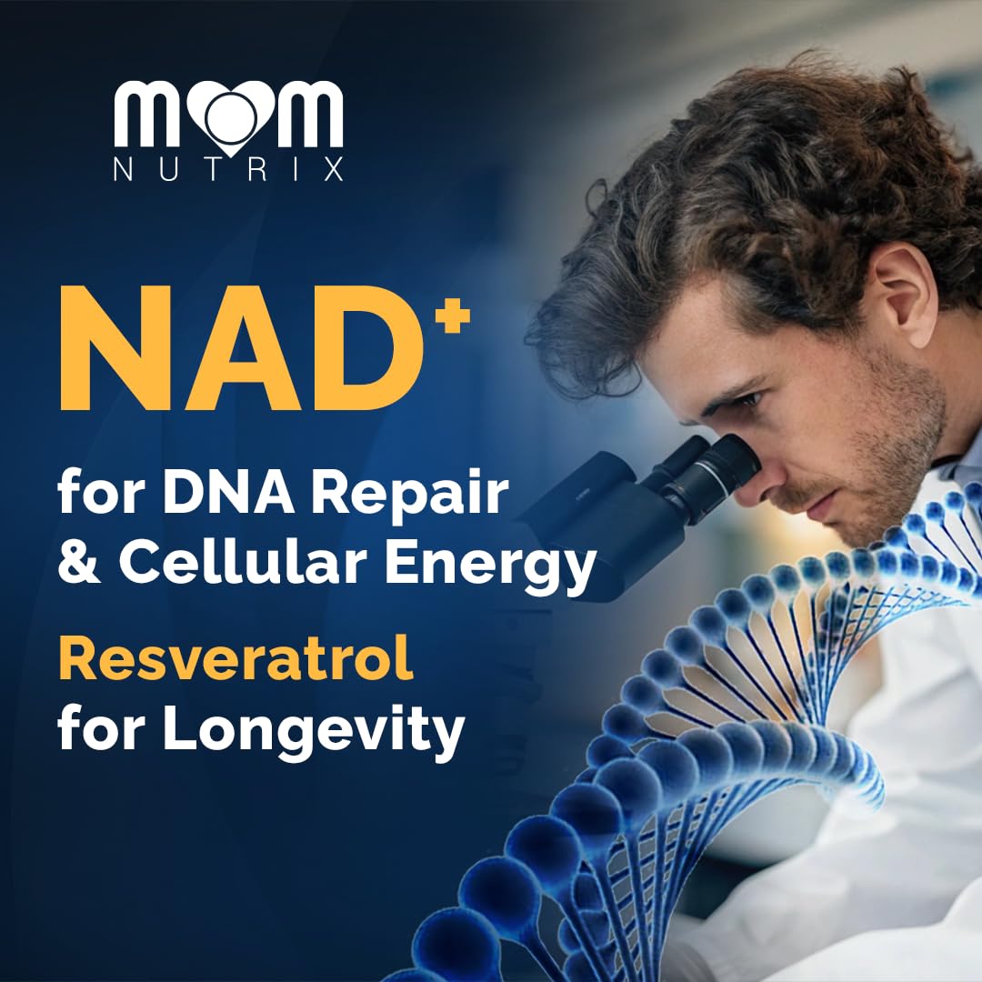 MOM NUTRIX Complément NAD Liposomal 2000 mg avec Resvératrol - capsules