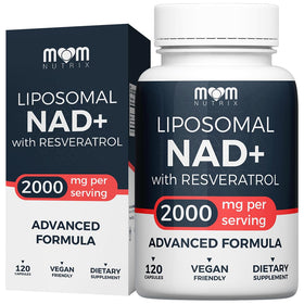 MOM NUTRIX Complément NAD Liposomal 2000 mg avec Resvératrol - vue avant