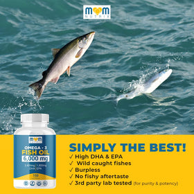 MOM NUTRIX Huile de Poisson Omega 3 gélules molles vue de côté