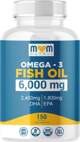 MOM NUTRIX Huile de Poisson Omega 3 gélules molles vue de face