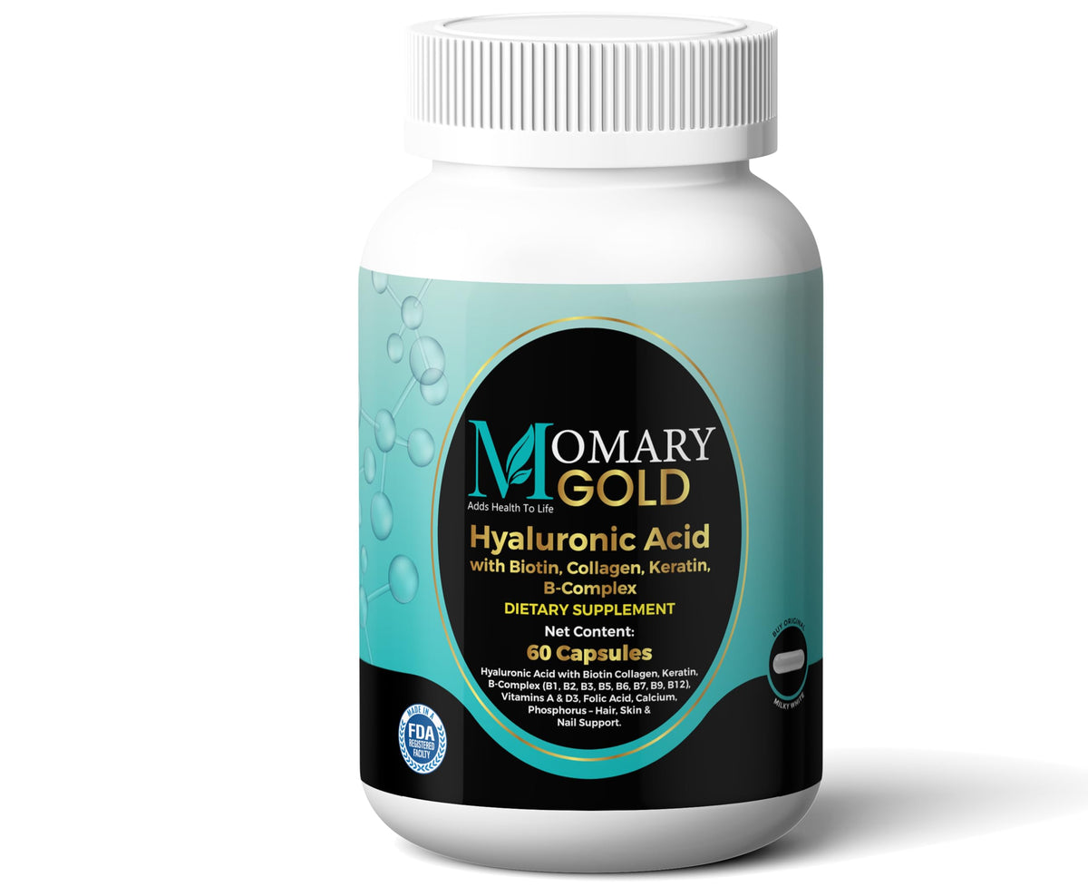 MOMARY NUTRITION Acide Hyaluronique 60 Capsules vue de face