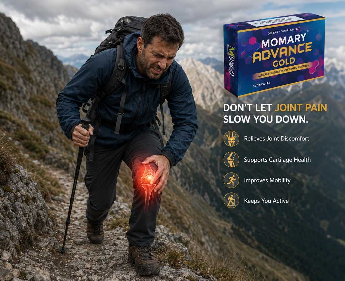 MOMARY NUTRITION Advance Gold Complément Alimentaire Articulaire avec étiquetage