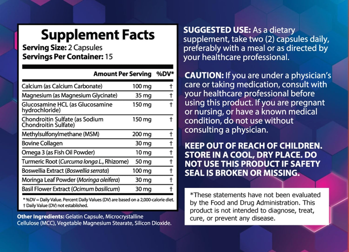 MOMARY NUTRITION Advance Gold Complément Alimentaire Articulaire sur un fond naturel