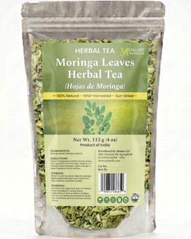 MOMARY NUTRITION Infusion de Moringa feuilles séchées 113 g vue de face