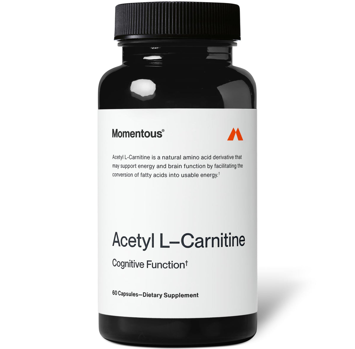 Momentous Acetyl L-Carnitine 60 capsules vue de face