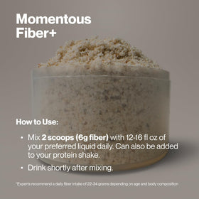Momentous Fiber+ Poudre de Psyllium 381g en préparation de recette