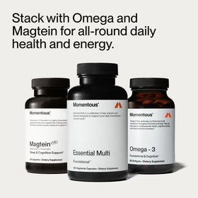 Momentous Multivitamine Complète sur un fond neutre