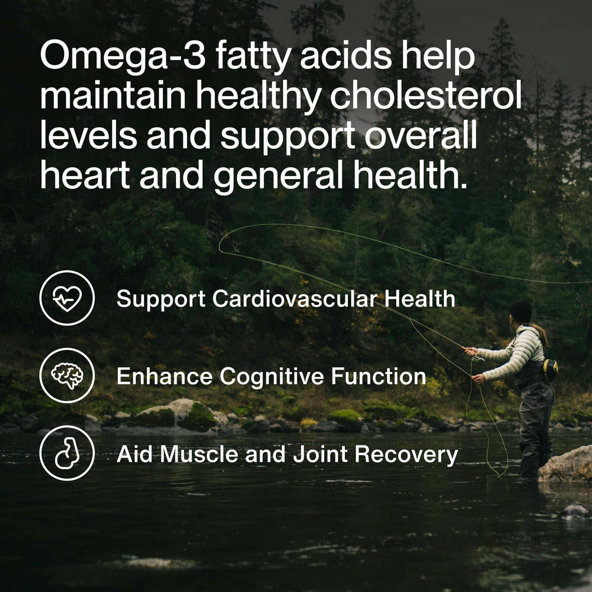Momentous Omega-3 Huile de Poisson 1 600mg, vue arrière