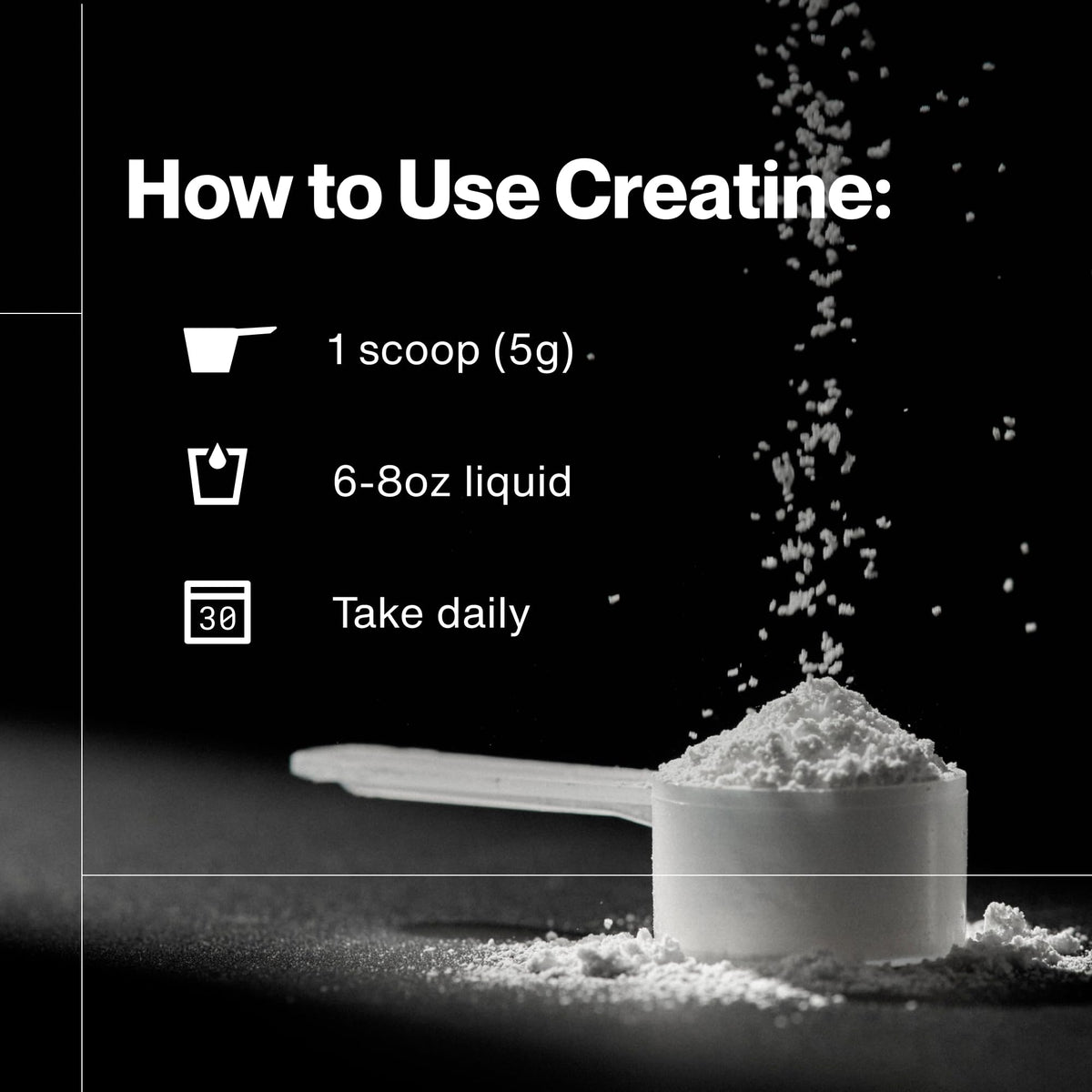 Momentous Poudre de Créatine Monohydrate 540g étiquette