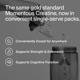 Momentous poudre de créatine monohydrate 5g vue arrière