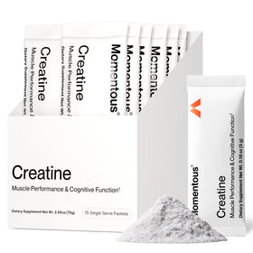 Momentous poudre de créatine monohydrate 5g vue avant