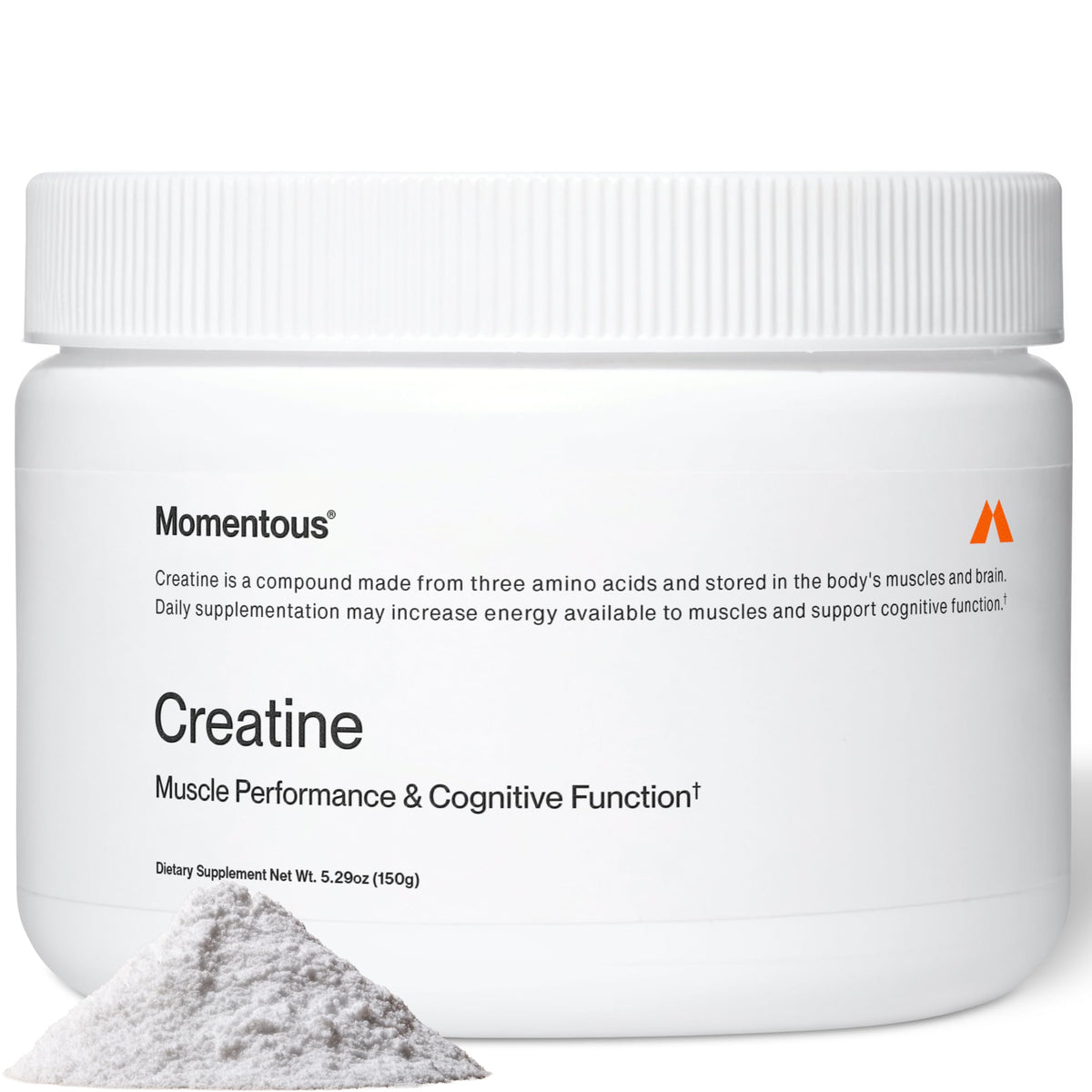 Momentous Poudre de Créatine Monohydrate 5g, vue de face