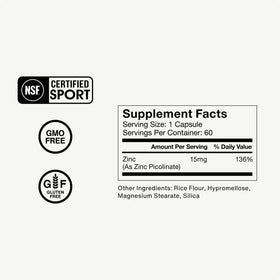 Momentous Zinc Picolinate complément alimentaire 15mg, emballage