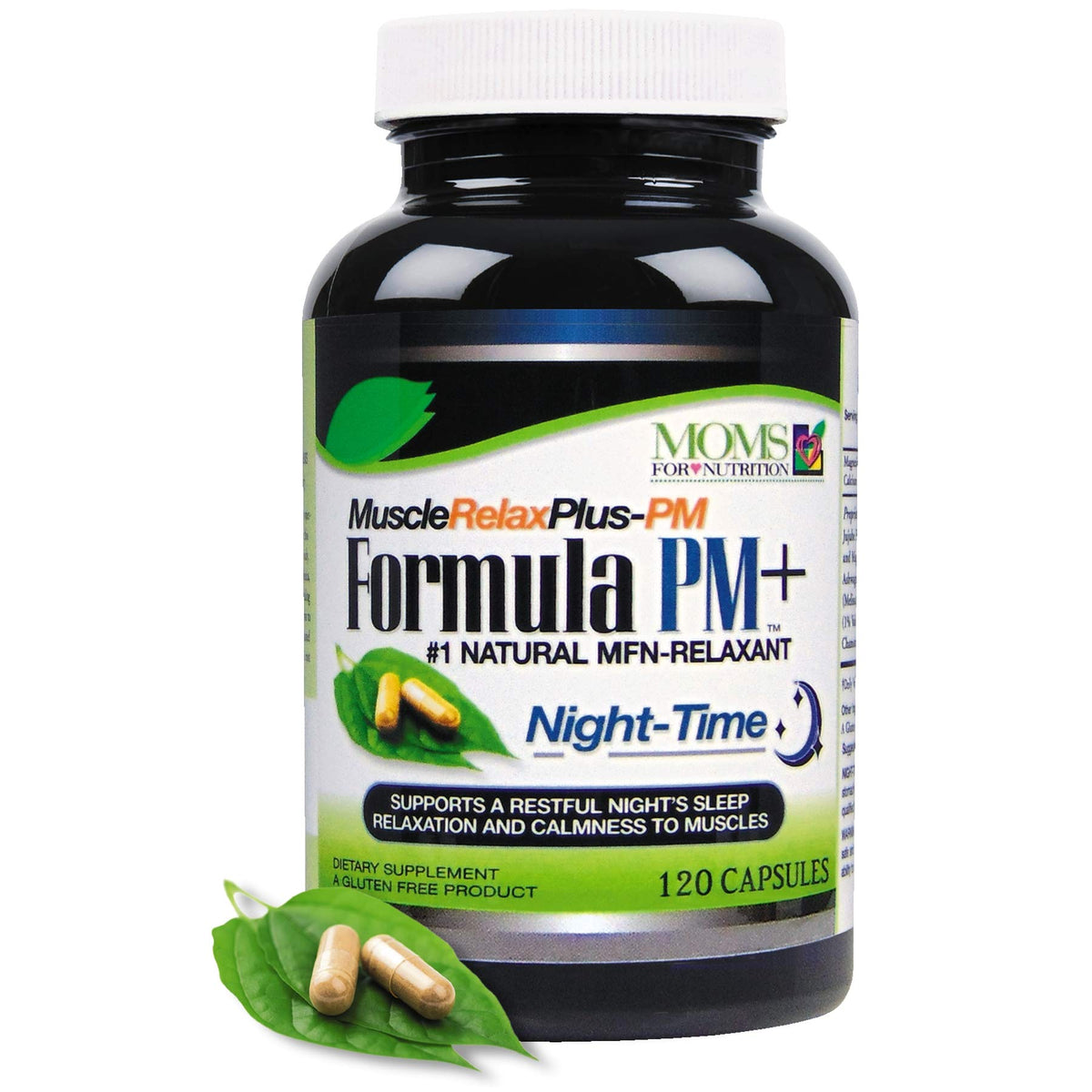 Moms For Nutrition PM Plus 120 capsules vue de face