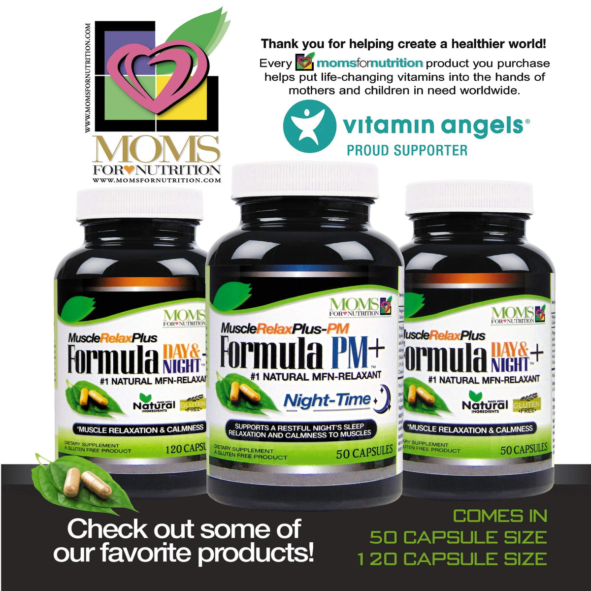 Moms For Nutrition PM Plus capsules ouvertes