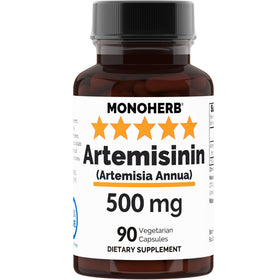 MONOHERB Artemisinin 500 mg capsules végétales transparentes en boîte