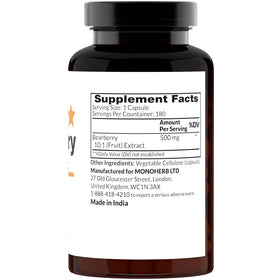 MONOHERB Extrait de Busserole 10:1 boîte de 180 capsules