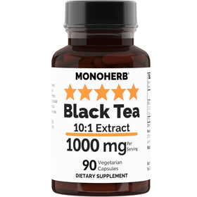 MONOHERB Extrait de Thé Noir 10:1 bouteille vue de face