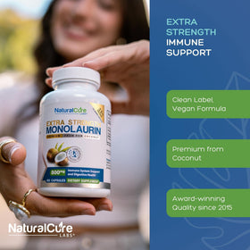 Monolaurin 800mg Natural Labs étiquette détaillée